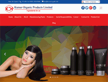 Tablet Screenshot of kumarorganic.net